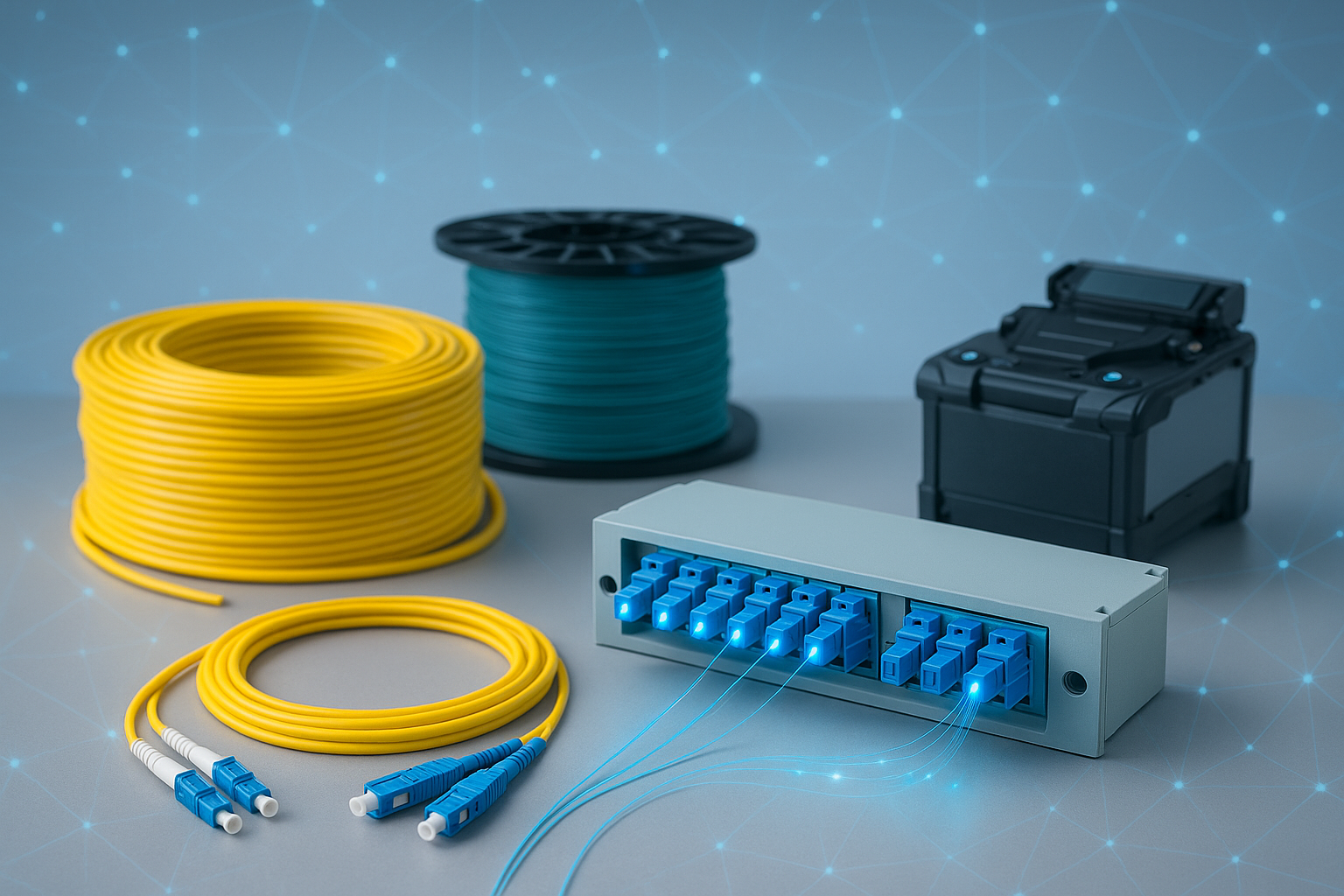 Optical fiber networking equipment