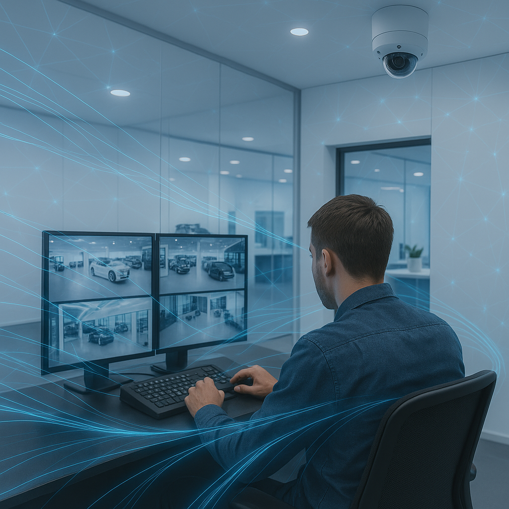 Professional CCTV surveillance system installation